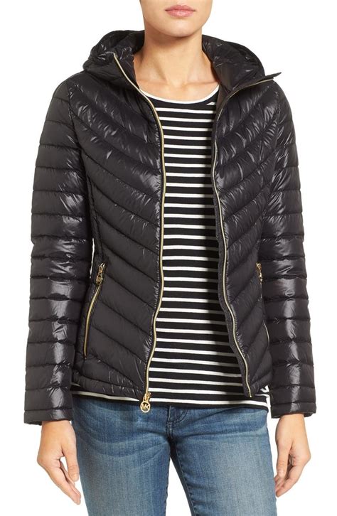 michael kors packable down jacket how to pack|michael kors shiny puffer jacket.